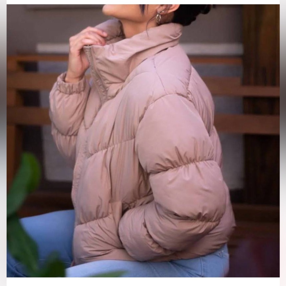 Love Tree Annika puffer dusty rose pink coat - size medium